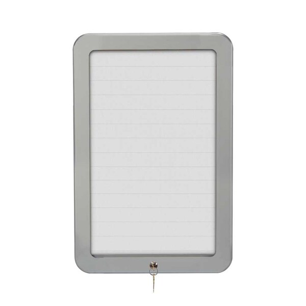 Sliding Door Indoor Enclosed Corkboard, 9